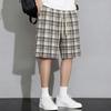 Men's Plus Size Plaid Casual Shorts – Elastic Waist Drawstring Loose Fit Summer Shorts (5XL-11XL)
