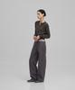 ANOTHER OFFICE WOMEN W. Garment Twill Curved Pants (Sumi)