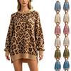 Women's Relaxed Fit Crewneck Knit Pullover Sweater for Fall and Winter Casual Wear
