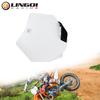 LINGQI RACING Motorcycle KT85 Plastic Front Number Plate Fender Cover For KT 85 Motocross Dirt Pit Bike Accessories Parts