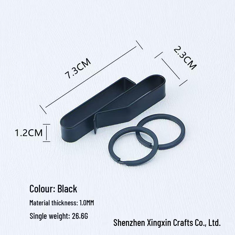 Premium Large Key Clip Belt Buckle with Compact Stainless Steel Design - Convenient EDC