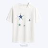 Wideusseom Vintage Blue Star T-Shirt