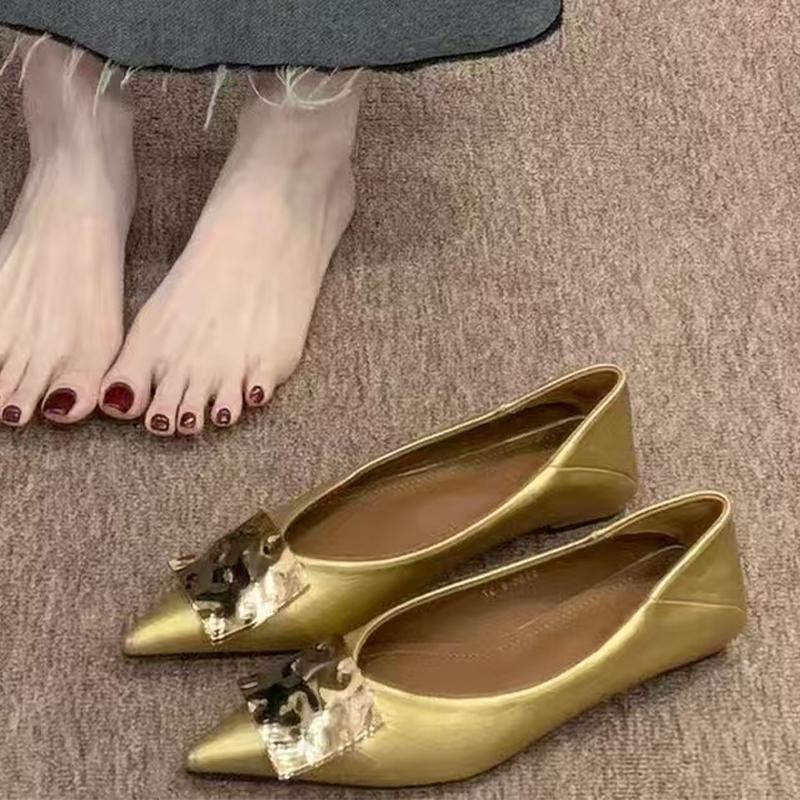 Fashion Flats Pointed Toe Women Shoes Shallow Sexy Fashion Sandals Elegant Dress Loafers Shoes Summer 2025 New Luxury Chaussure Femme