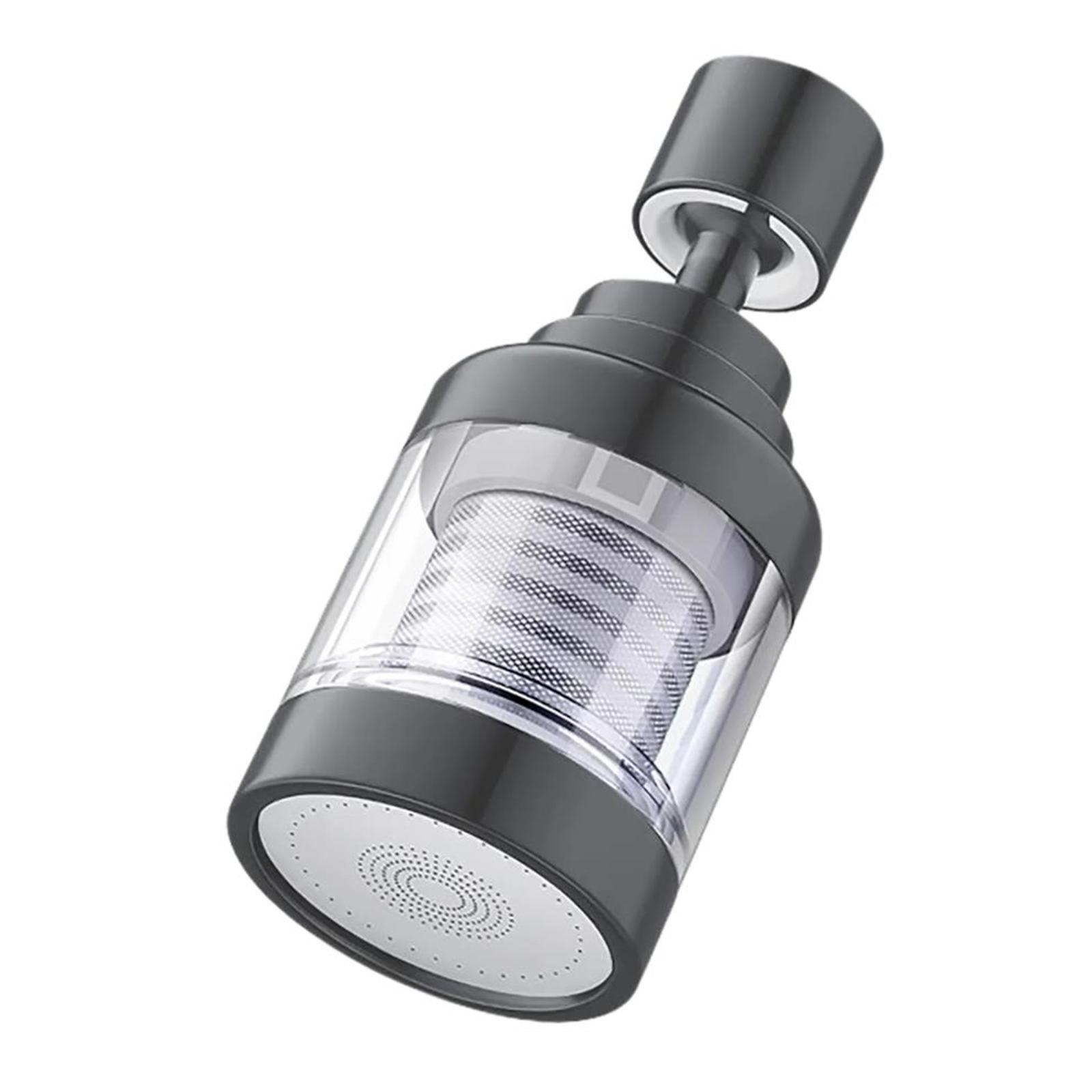 

Многоцелевые фильтры для крана Вращение на 360 градусов С 6 хлопковыми фильтрами PP Аксессуар для кухни и ванной комнаты Бытовое использование серый