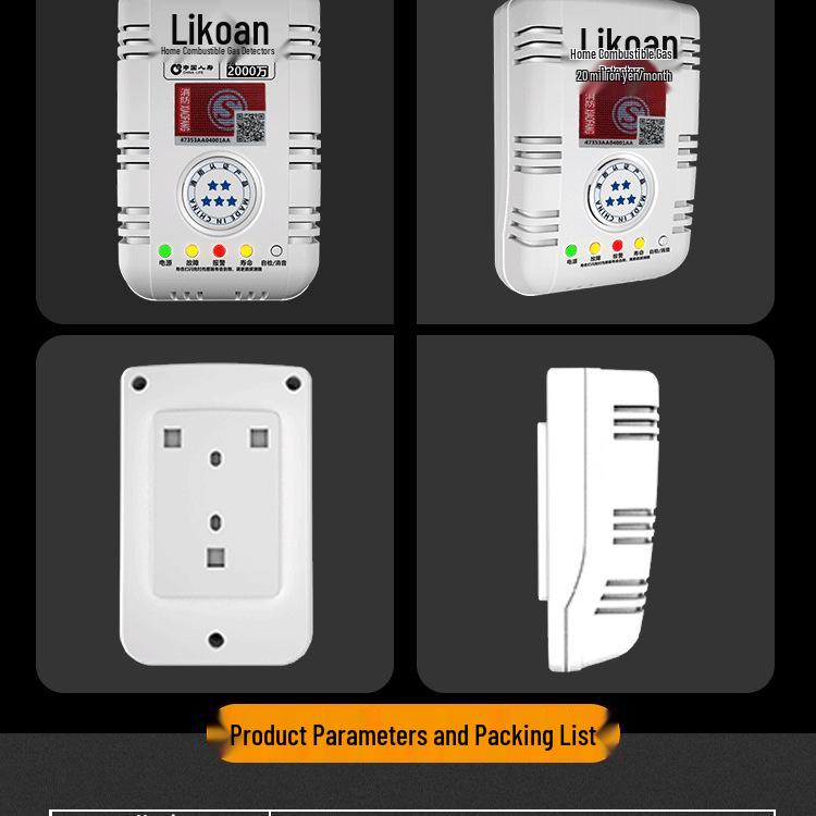 LPG Gas Leak Alarm with Automatic Shut-Off Valve for Restaurants and Hotels