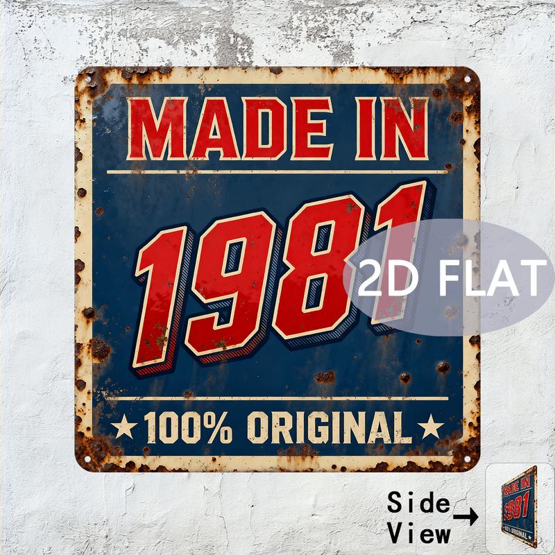 Vintage Original D Flat Aluminum Sign Retro x Inch Metal Wall Plaque Durable Outdoor Decoration