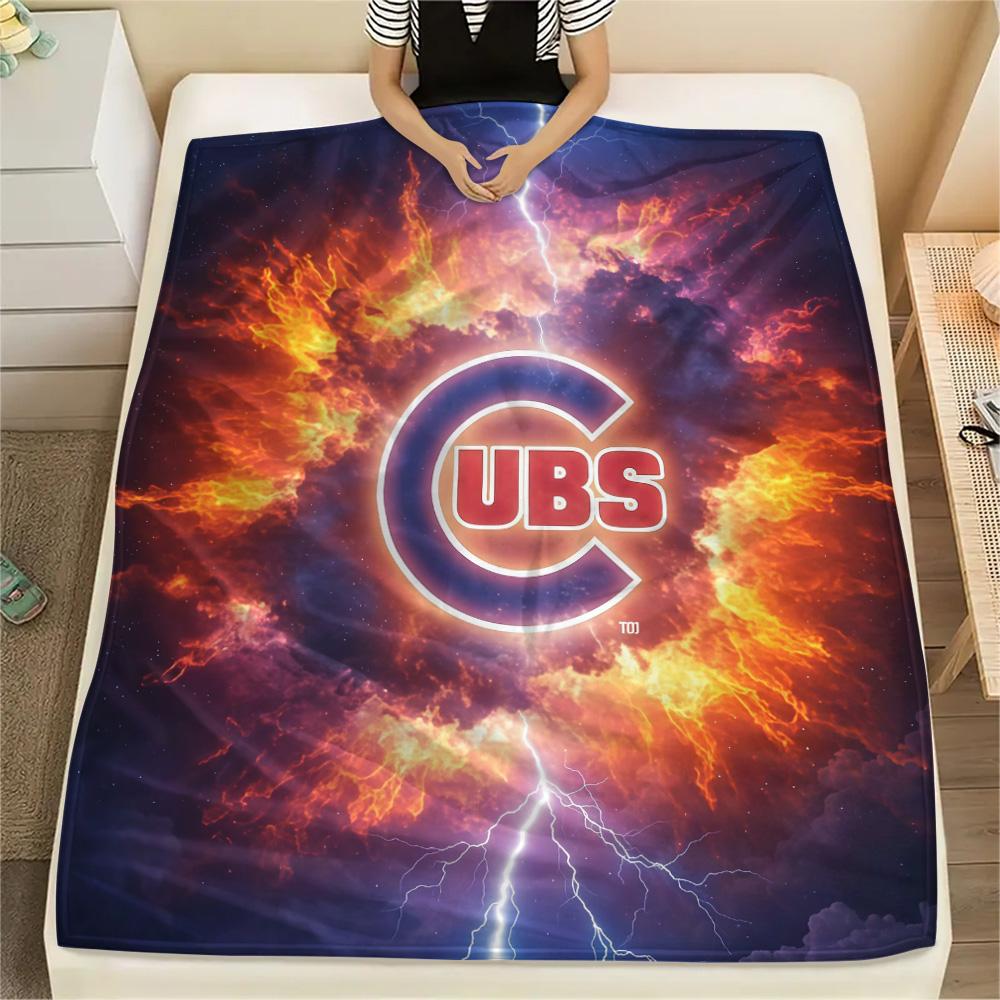 Chicago Cubs2 Flannel Blanket, High quality Comfortable for All Seasons, Home Decor, Warmth and Comfort