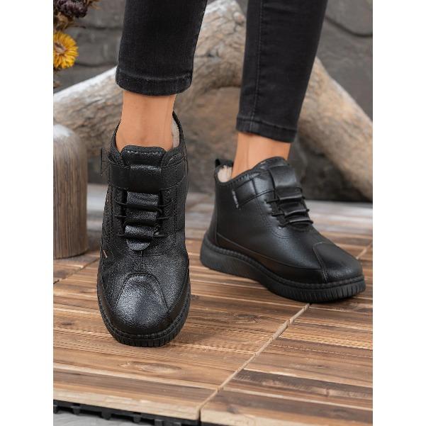 Free Delivery of Women's Shoes, Women's Sports Shoes, Waterproof and Anti-slip Leather Shoes, Thickened Warm Snow Boots
