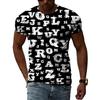 Men's Casual Fashion 3D Printed Abstract Color Graphic T-Shirt Street Style Summer  Hip Hop Harajuku