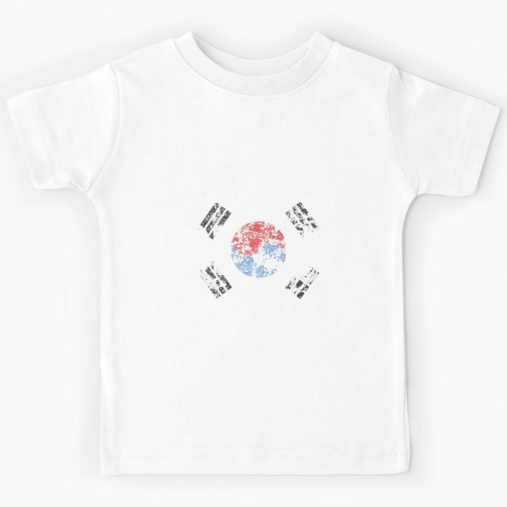 Korea Is My Soul - Kawaii K-Pop Music Shirt Korean Flag Kids T-Shirt 120