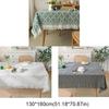 Rectangular Table Cover French Rustic Coffee Table Mat Interweaving Grid Tablecloth  Bedside Table