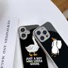 N175 Just a Boy Who Loves Goose Phone Case for iPhone 16 15 Pro Max Samsung S24 S23 A54 A35 Xiaomi Redmi Note 13 Pro Plated Frame Tempered Glass Cover
