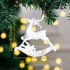 Neue Kunststoff-Weihnachtskristall-Anhänger Funkelnde DIY-Kristall-Hänge-Weihnachtsbaumschmuck Weihnachtsdekorationen