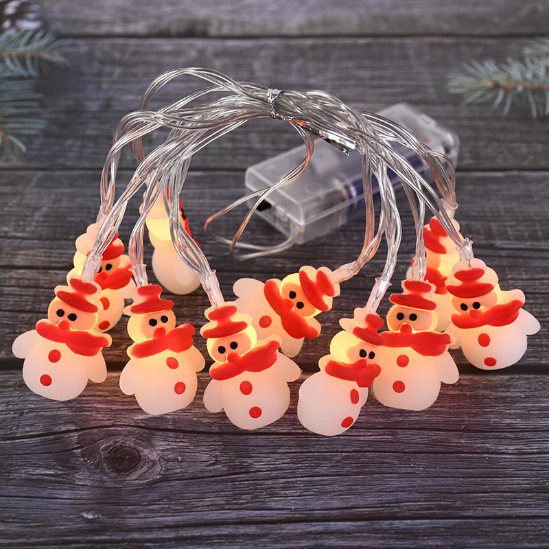 1.5/3M Christmas LED String Light Santa Claus Snowman Xmas Tree Ornaments 2024 Christmas Decoration For Home 2025 New Year Gift