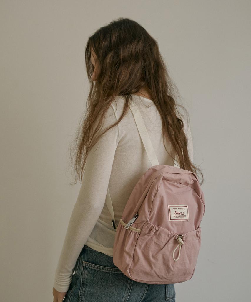 Leneeb Mini String Backpack Baby Pink