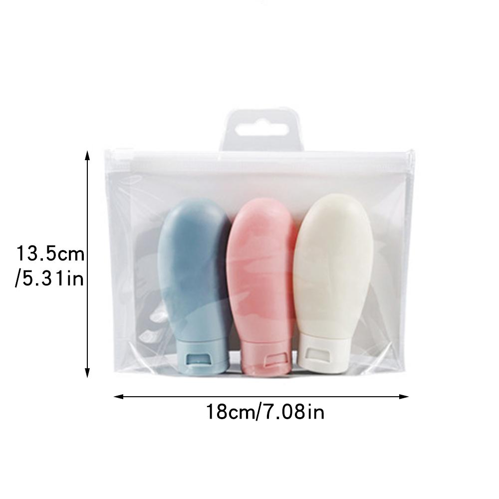 

3 шт. дорожных флакона для туалетных принадлежностей, набор дорожных флаконов, переносная бутылка для шампуня, экструдированная бутылка для лосьона 60 мл