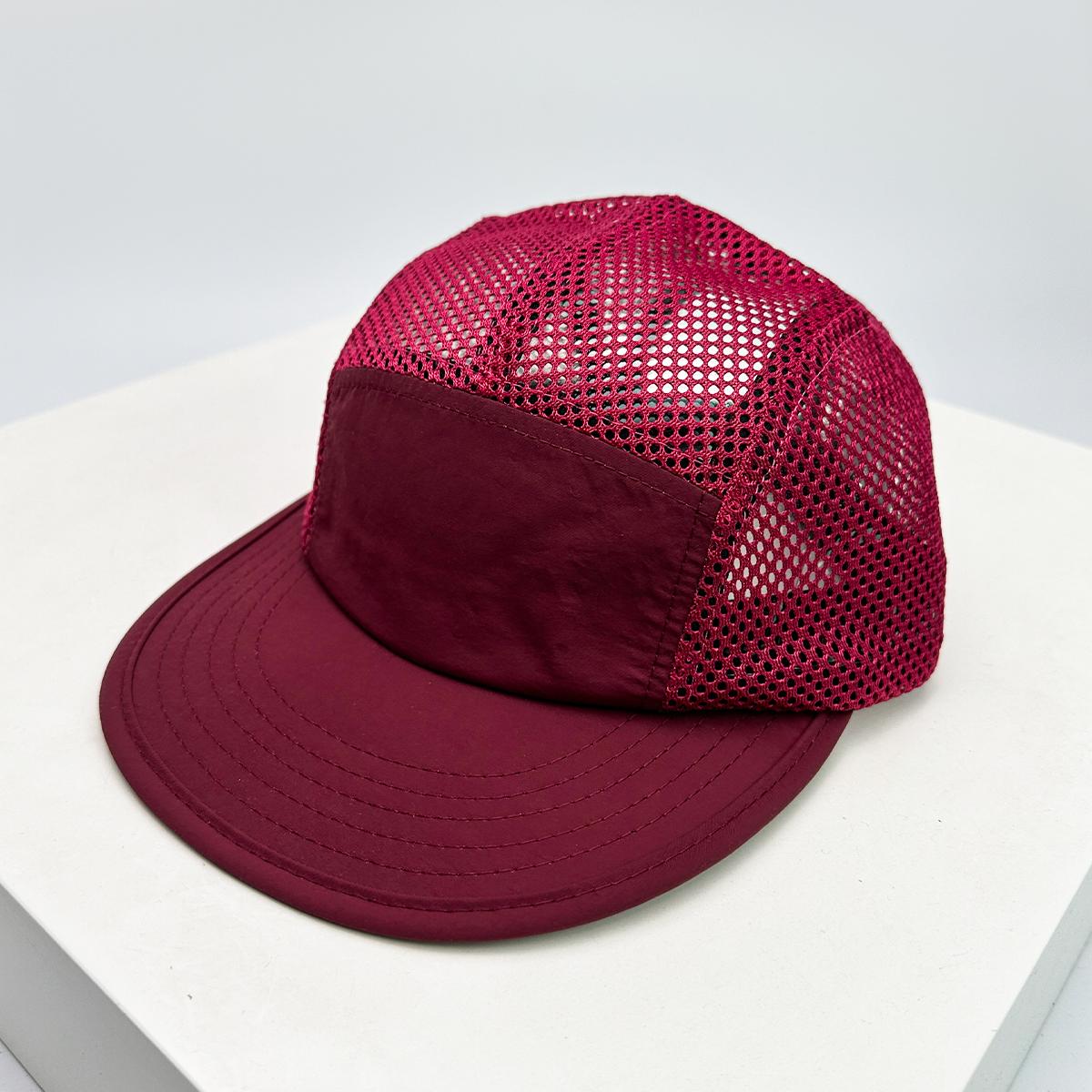 

New Unisex Quick Drying Korean Casual Solid Baseball Hats Sunshade Mesh Breathable Peaked Caps Versatile Short Eave Fashion Ins 52-60cm