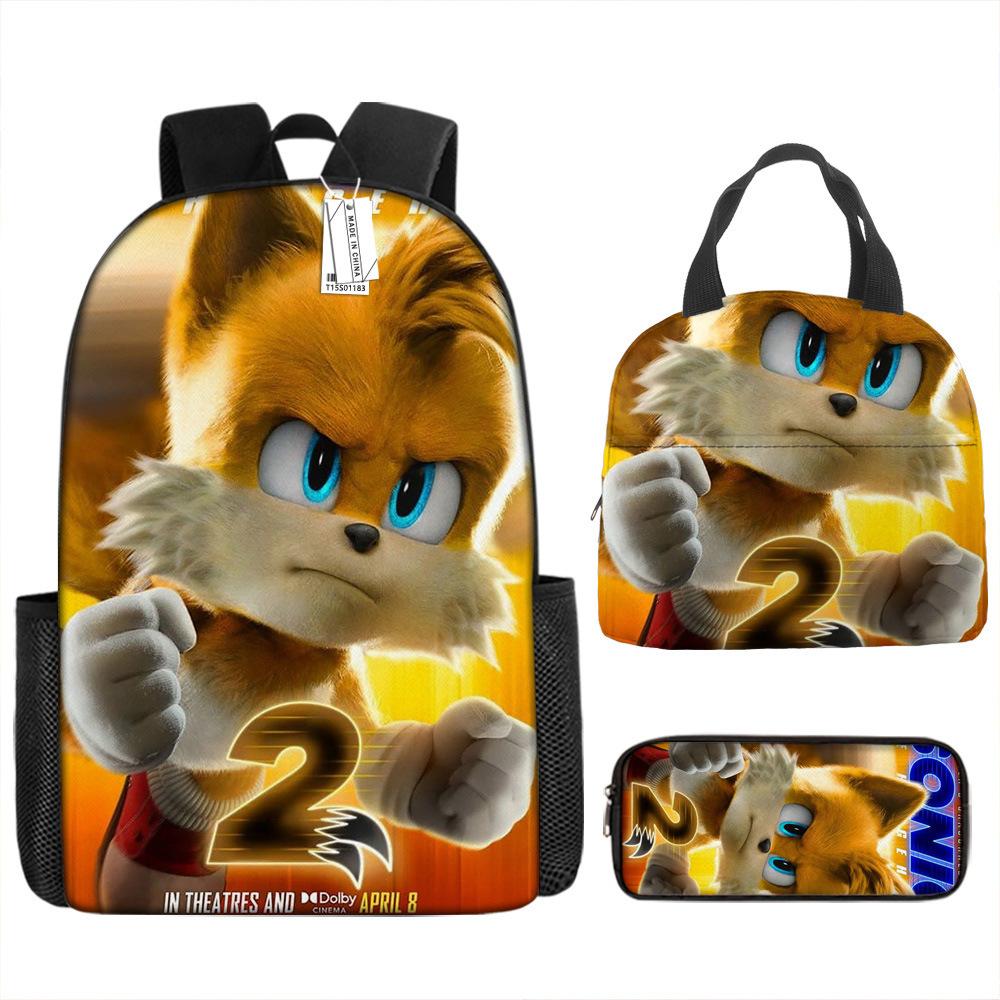 Backpack Trend Backpack Anime Large Capacity Elementary School Bag Lunch Bag