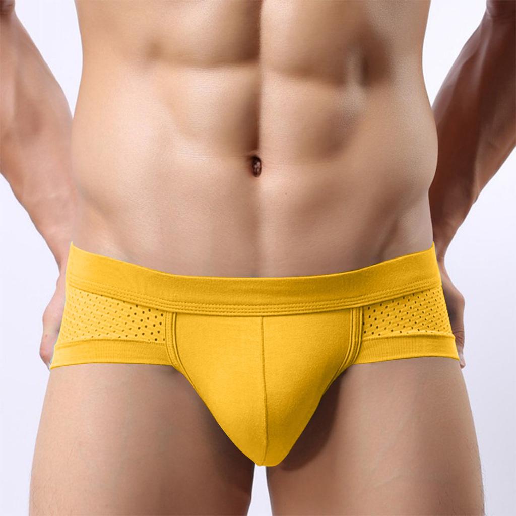 Men's Underwear,briefs, Men's U-shaped Bags, Anti-clogging, Low Waist, Solid Color