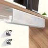 PVC Under Desk Cable Management Tray Adhesive Mount No Punch Cable Organizer Study Room