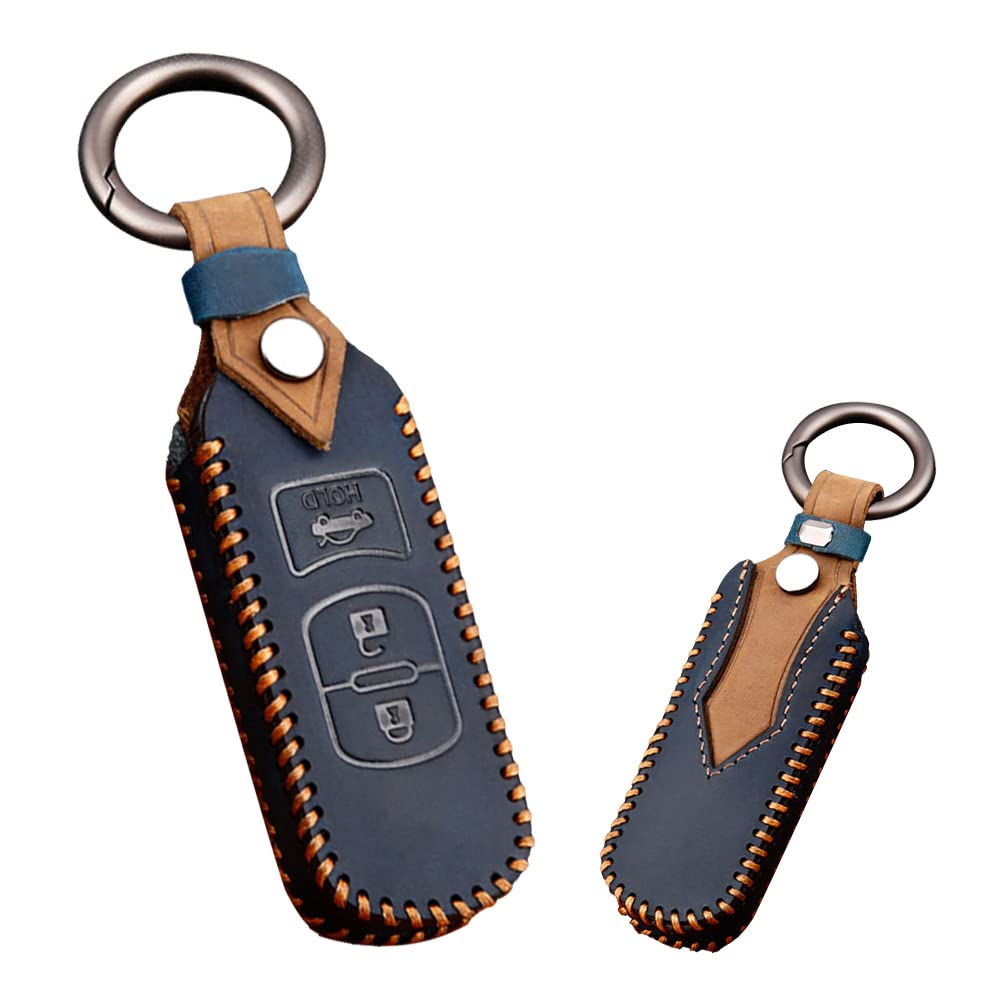 KUNIO Mazda Dedicated Key Case, Key Holder, Key Cover, Gift, Leather, Handmade, For Mazda,