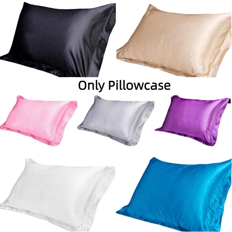 Luxurious Single Pillowcase For Summer Soft And Smooth Silk-like Polyester Fiber Fabric