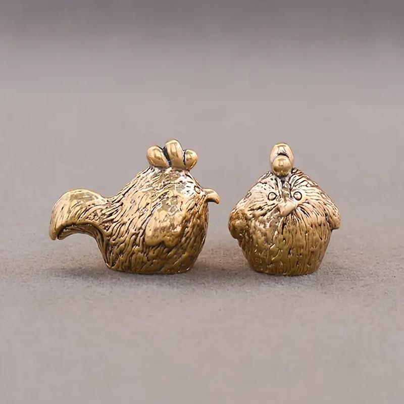 Brass Zodiac Figurines Zodiac Horse Desk Ornament Animals Statue Collectible Car Interior Desk & Home Decor Perfect Gift