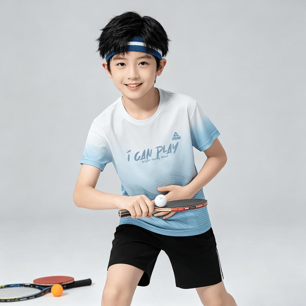 Pick Children's Summer Outdoor Breathable Lightweight Gradient Short-Sleeved T-Shirt