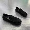 Lazy Shoes Men's Soft-soled Cowhide New Breathable Leather Doudou Shoes Men Wear One Pedal and Drive Blh