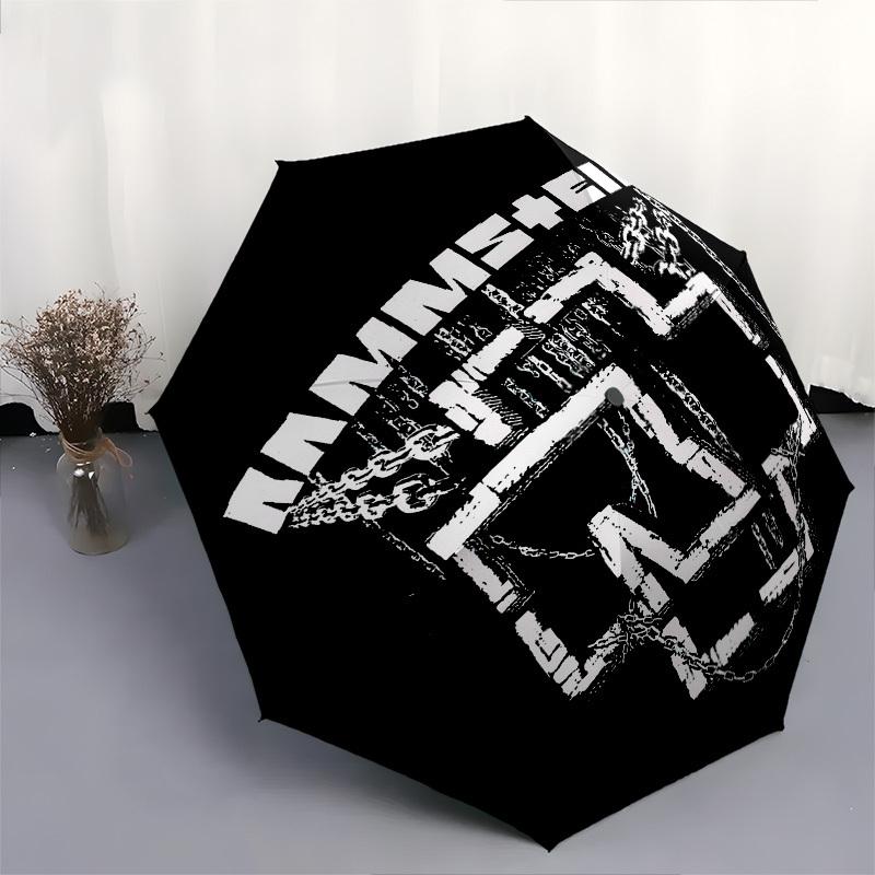 1pc Rammstein Themed High-quality Umbrella,Automatic Opening and Closing Umbrella,Multi-functional Umbrella G0811018
