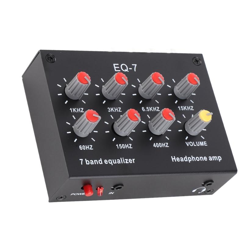 7 Band Sound Equalizer 12dB High Bass 7 Band Car Sound Equalizer Adjustment Dual Channel Digital Equalizer 7 Band Equalizer Tool