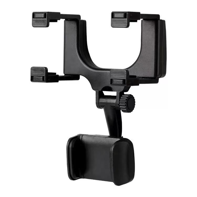 

Universal Rearview Mirror Phone Holder 360° Rotation Auto Navigation Mount 14*10*8cm чёрный