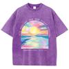 His Mercies Are New Every Morning Printed Washed TShirt Women Cotton Tops Street Distressed ONeck T Shirt Summer Woman Clothes