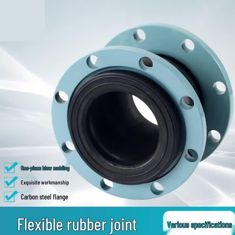 Longcheng DN200 Heavy-Duty Flanged Rubber Expansion Joint