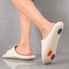 Summer New Flat Heel Sandals Home Indoor Bathroom Slippers Non Slip Rubber Block Design Suitable For Both Men And Women