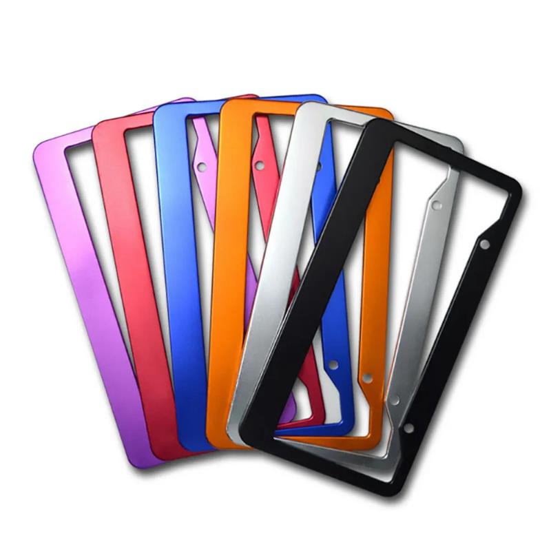 aluminum alloy License Plate Frame Holder Auto 1X USA American License Plate Covers Frames 6