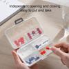 Pill Storage Box Food Grade Compact Size Multi-compartments Good Seal Effect Large Capacity Item Storage Reusable 7 Grids Tablet