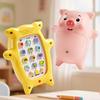 Дитяча мультяшна свинка Телефон-іграшка Звук регулюється 15 кнопок Дитячі пісні Розповідання казок Раннє навчання Мобільний телефон-іграшка Для малюків Хлопчики Дівчата Подарунок