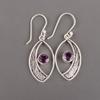 Amethyst Gemstone 925 Sterling Silver Jewelry Handmade Women Gift Earrings 1.60" EE-61-5