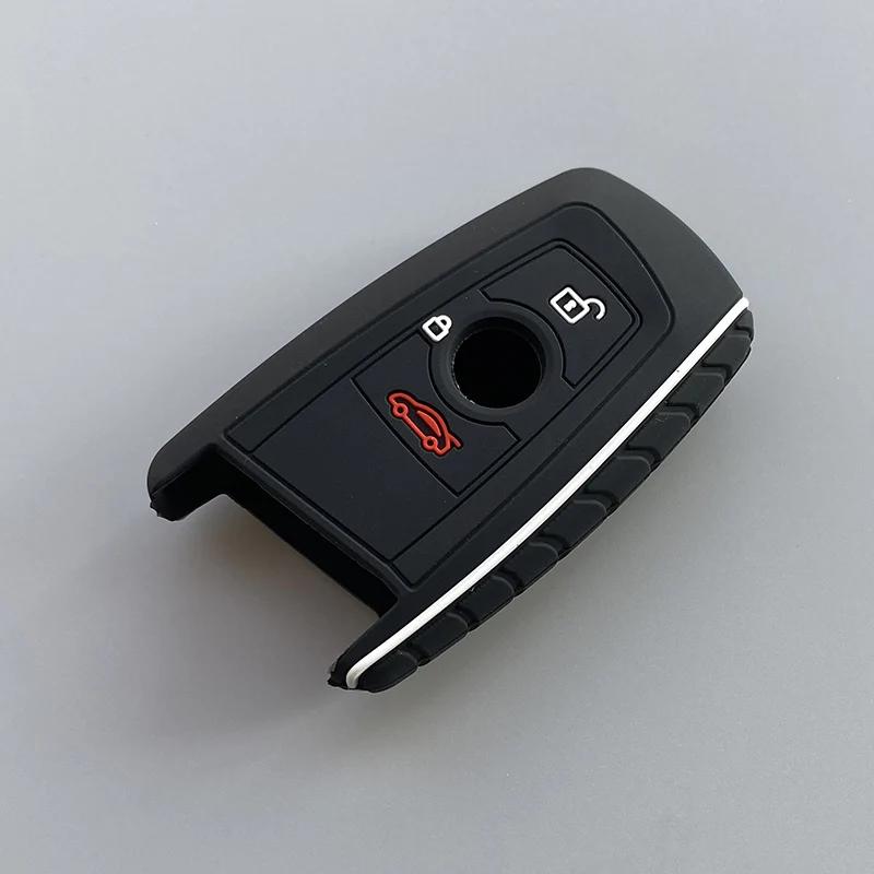 New silicone key fob cover case protect skin hood for BMW F10 F20 F30 Z4 X1 X3 X4 M1 M2 M3 E90 1 2 3 5 7 SERIES Remote keyless