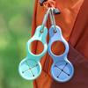 4pcs Portable Silicone Water Bottle Buckle Carabiner Clip Bottle Holder Towel Hanger Backpack Clip Camping Hiking Travel Tools