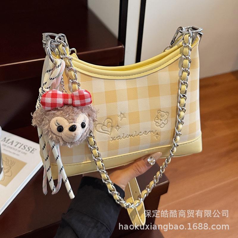 Premium foreign style small bag women's 2025 new summer versatile shoulder armpit bag commuter super fire bucket bag