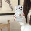 Blue Striped Magnetic Phone Case for iPhone 17/16 Pro Max/15 Pro