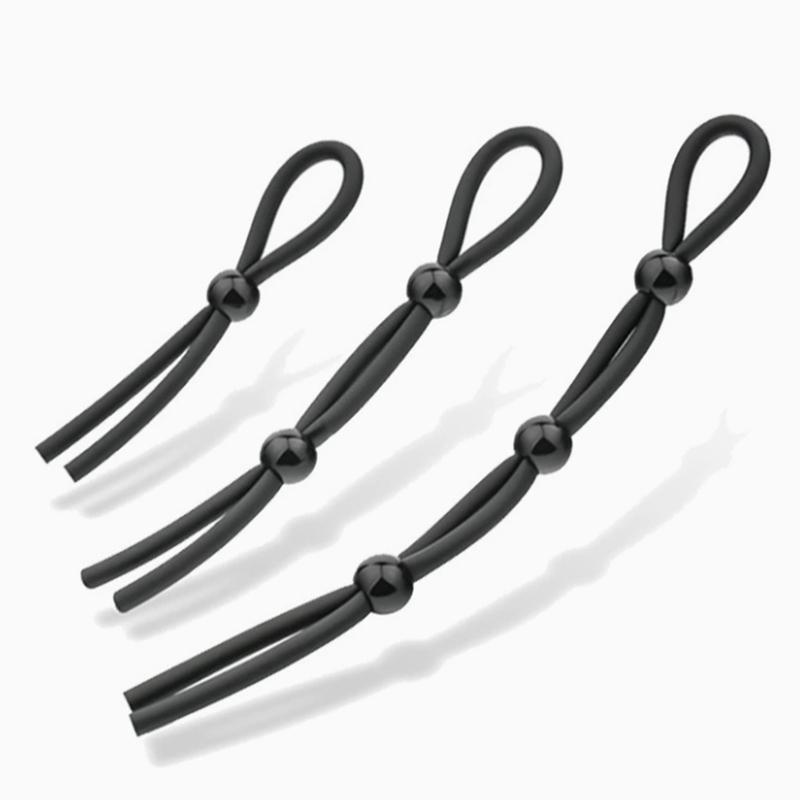 Male Lock Rope Adjustable Rope Binding Ball Stretcher Sperm Penis Ring Colorful Ejaculation Delay Erection Rings Adult Sex Toys