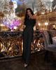 Stylish European & American Feather Strapless Jumpsuit