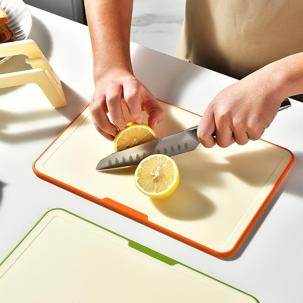1/3pcs Plastic Double Cutting Board Kitchen Thick Cutting Board with Storage Base Meat Vegetable Classification Cutting Board
