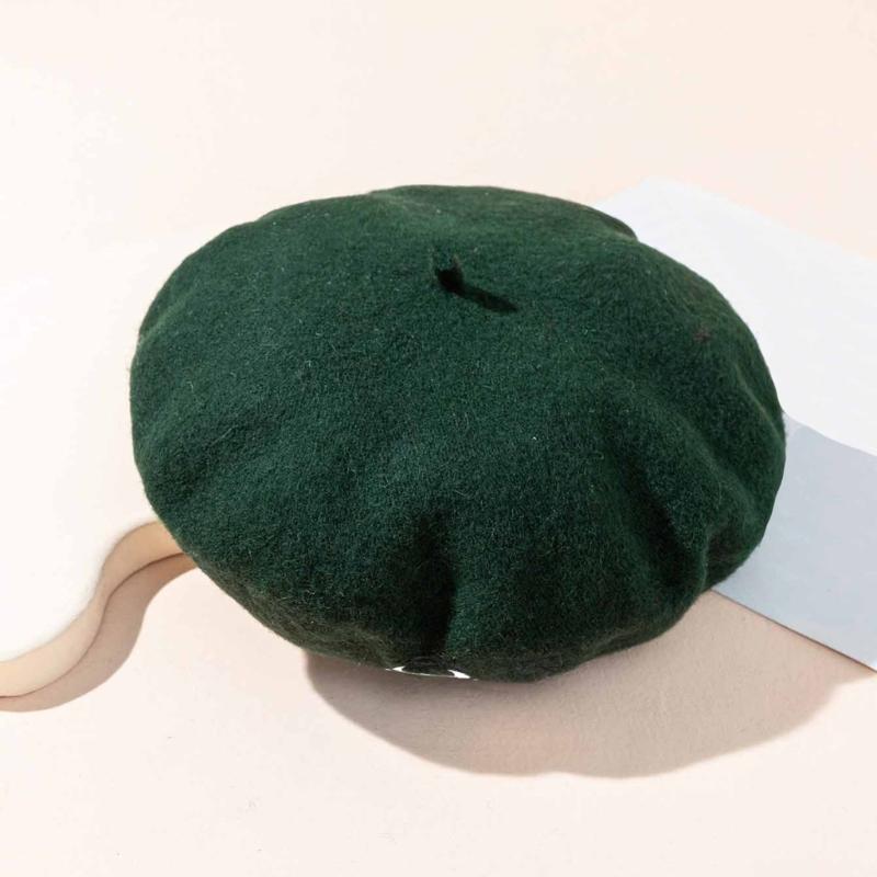 Embroidered Halloween Beret for Adults and Teens, Soft Fabric Hat for Party Dressing, Photos, and Fall Wear Style