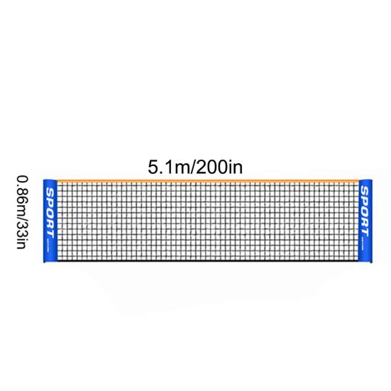 Badminton Net Thicker Foldable Easy Setup Nylon Sports Tennis Net for