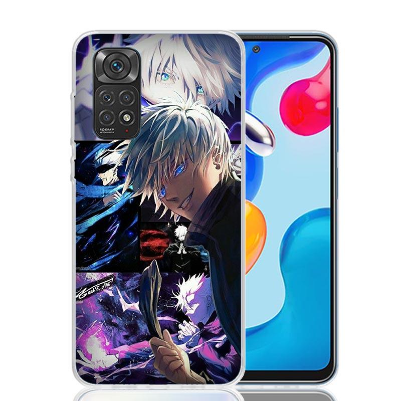 JujuKaisen Gojo Satoru Phone Case For Xiaomi Redmi Note 15 14 13 12S 12 Pro Plus 11S 11E 11 11T 10S 10 Art Soft Pattern Cover Re