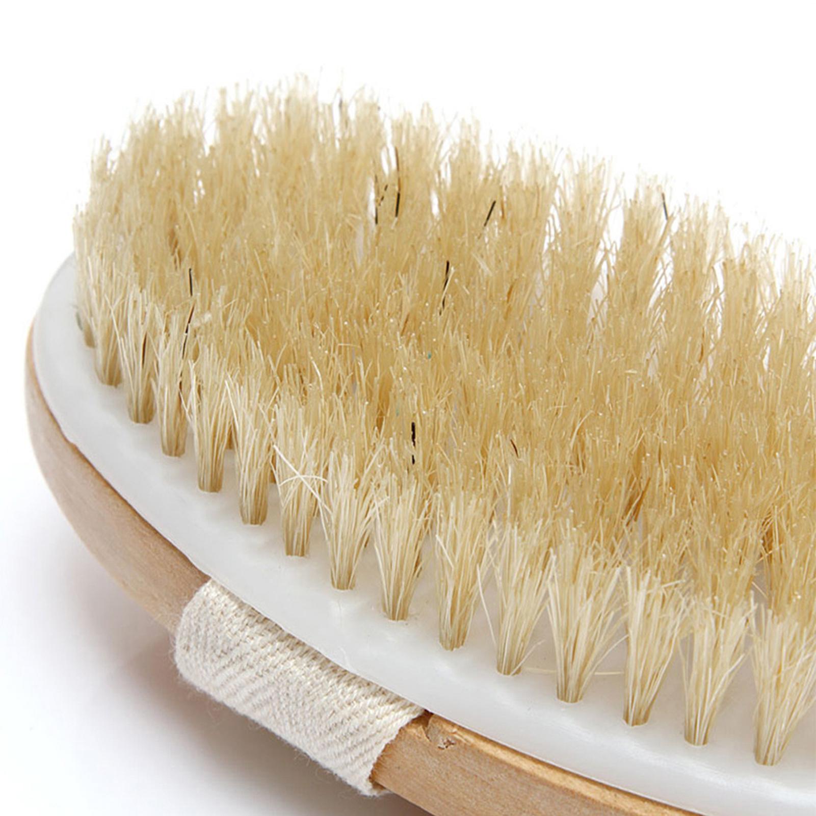 

Bath Body Brush Back Scrubber with Comfy Bristle Long Handle Gentle Body Massager Wet or Dry Brushing Back Scrubber for хаки